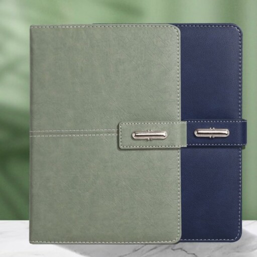 Notebook with a hard cover and a comfortable writing surface