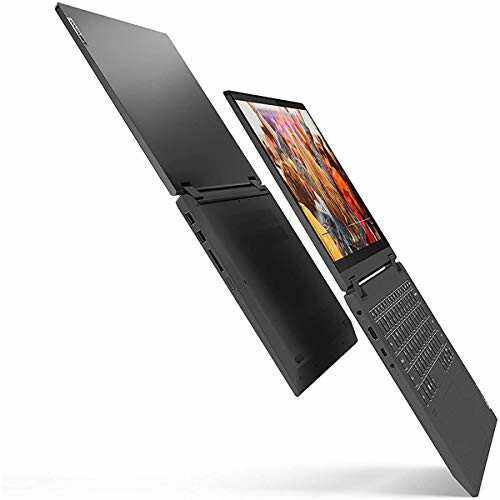 Sleek black laptop with open screen and keyboard