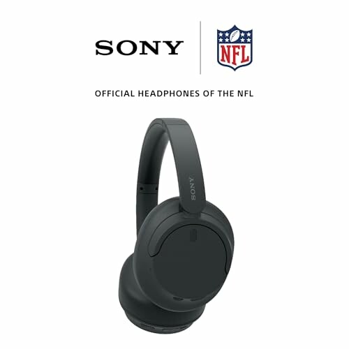 Sony headphones with NFL logo, official headphones of the NFL.